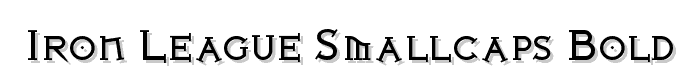 Iron League smallcaps Bold font